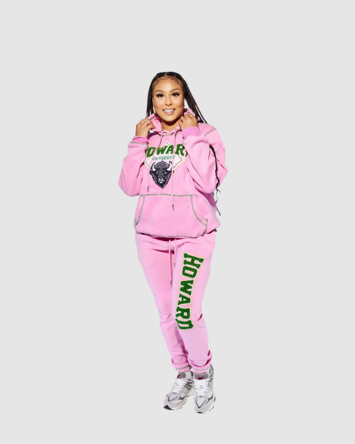 Howard Big Stitch Hoodie (PINK)
