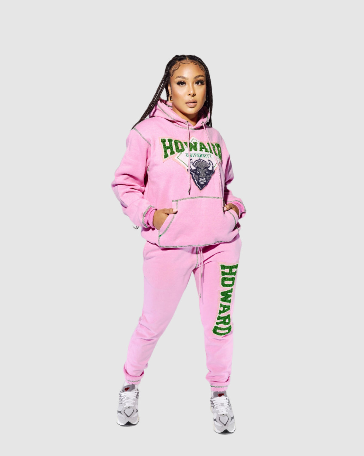 Howard Big Stitch Hoodie (PINK)