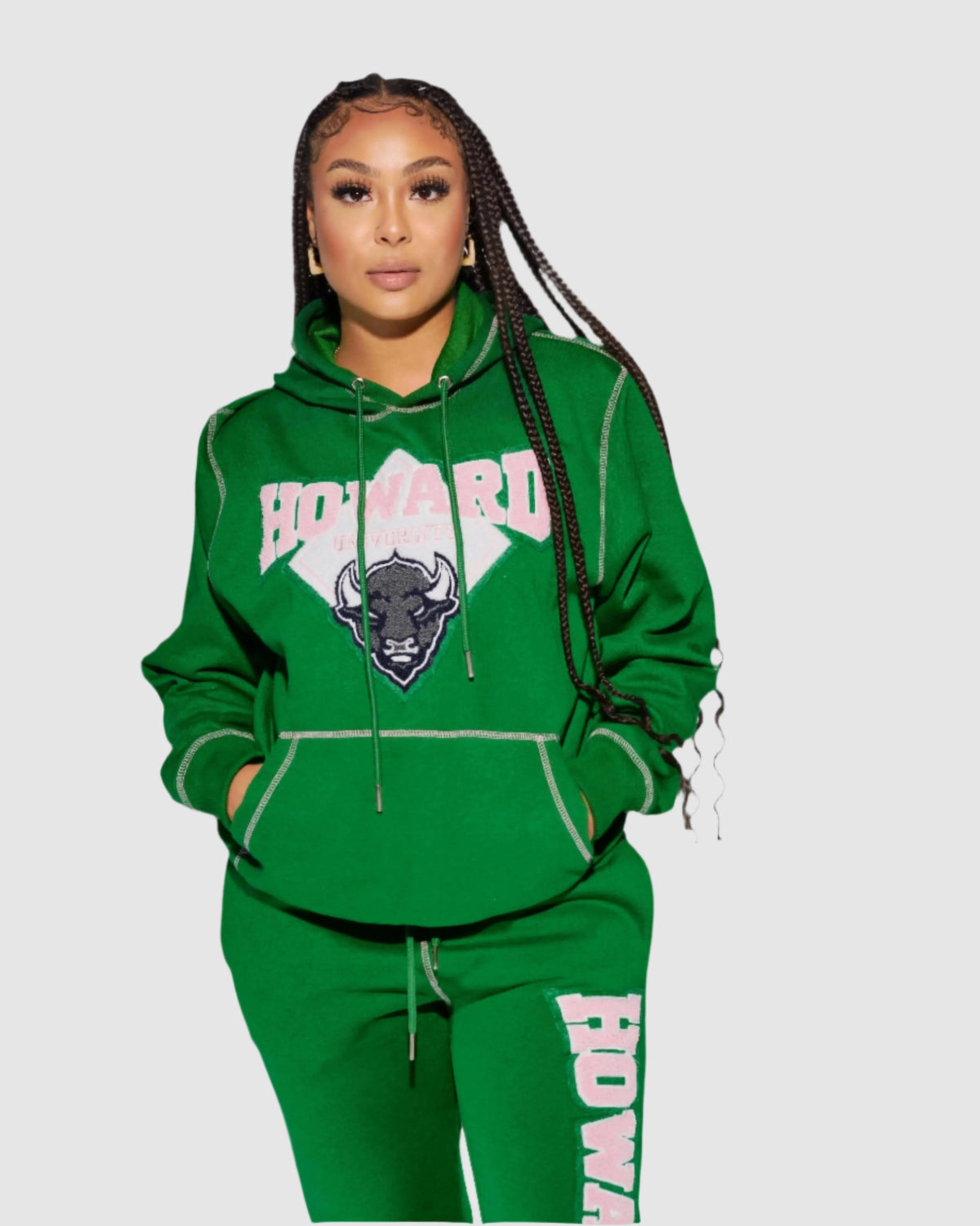 Howard Big Stitch Hoodie (GREEN)