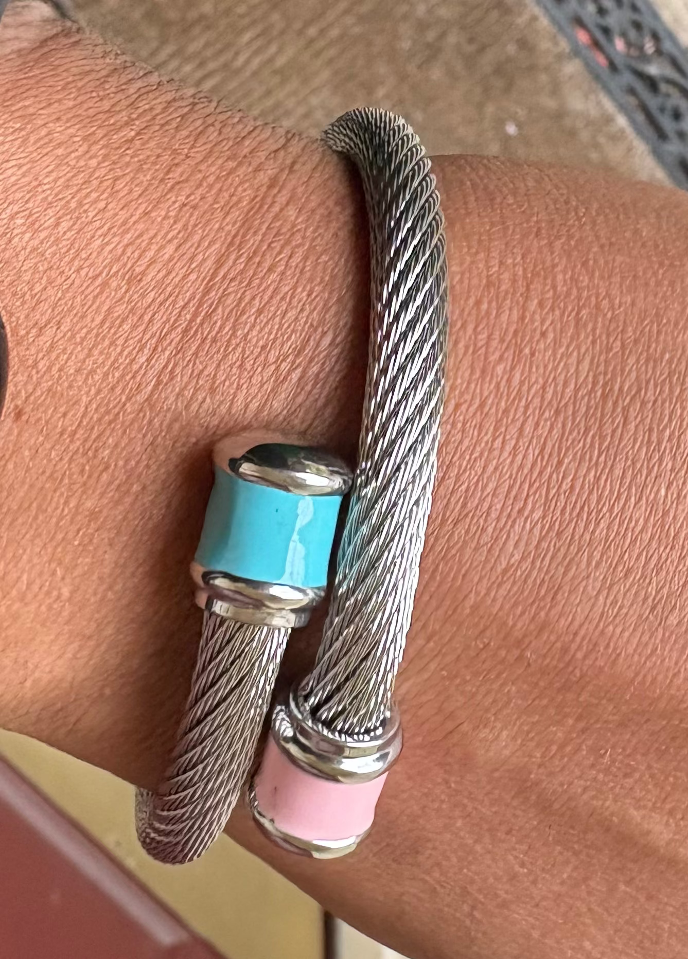 Pink and Blue Bangle