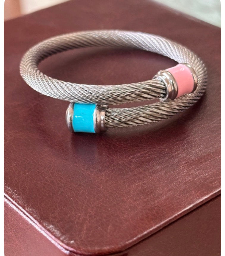 Pink and Blue Bangle