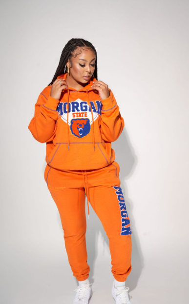 Morgan State Big Stitch Hoodie  (Orange)